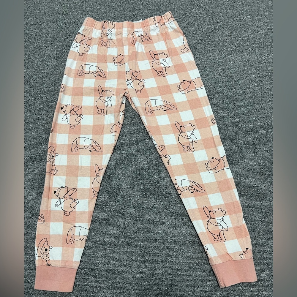 Disney Peach Checkered Pajama Bottoms